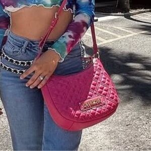 Moschino Pink Leather CrossBody Bag
